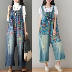 155300#Denim jumpsuit