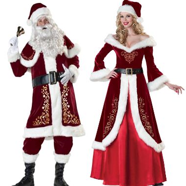 468313#Christmas Prom Set（With belt + hat ）