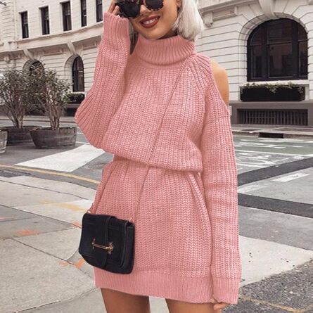 18MY6189#Sweater Dress