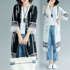 483273#Fringed Cardigan