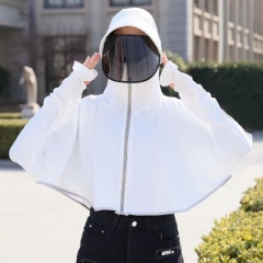 71B0047#Women'Anti-spray protective hat shawl