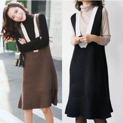 153993#Sweater vest+Dress