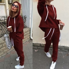 158216#Sports sweater+Pants Suit