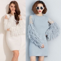 675252#Sweater Dress