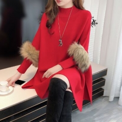 617342#Cape shawl sweater