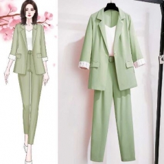 250001#Coat+Pants Suit