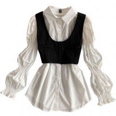 166440#Shirt+Vest  2pcs  set