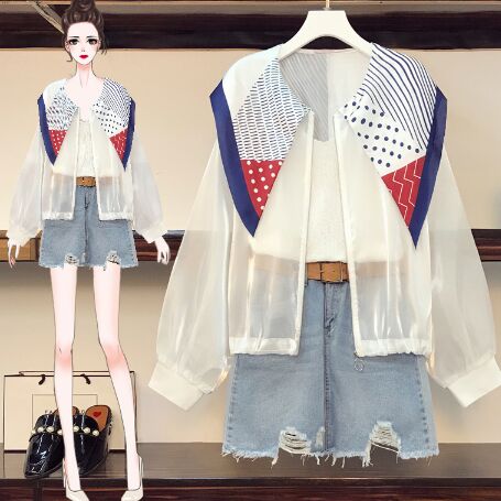 164647#Shirt+Vest+Denim shorts 3pcs Suit