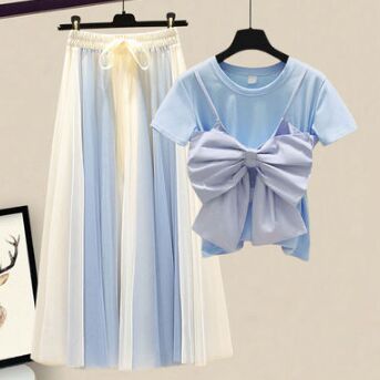 Blue+Blue Apricot Skirt Set