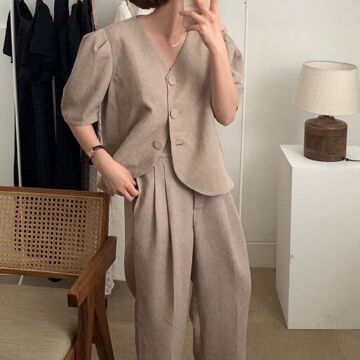 Pants Suit khaki