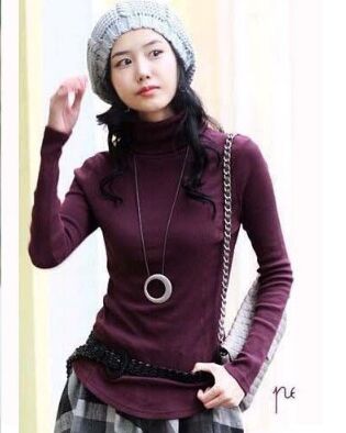 300103#Sweater Top-Purple