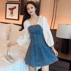 161134#Denim Dress