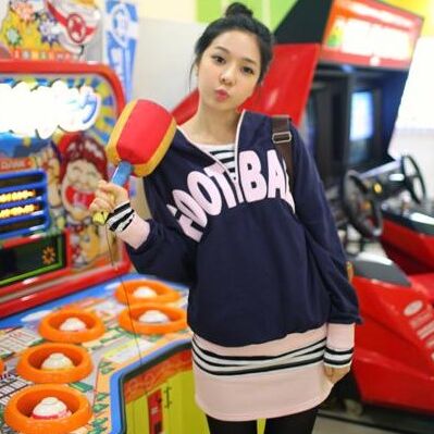 300329#Hoodie Coat