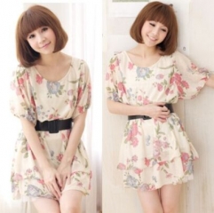 320802#Dress(With belt)