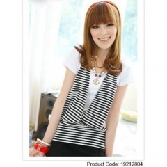 19212804#T Shirt (2pc Fake)-White