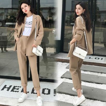 163231#Jacket+Trousers 2pcs Suit