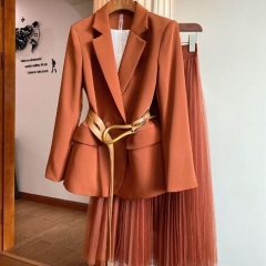 1566267#Coat+Skirt 2pcs suit