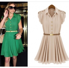 343175#Dress（With belt）