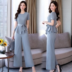 161968#Top +Trousers 2pcs Suit