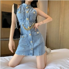 154062#Denim Dress