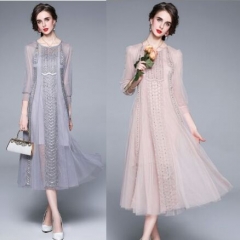 154052#Sling+Dress 2PCS  Suit