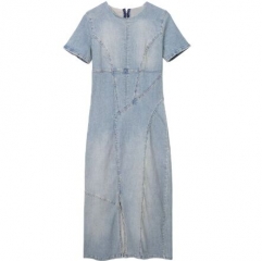 078321#Denim Dress