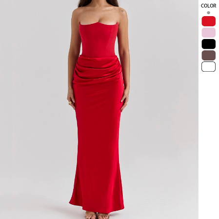 51142#Dress（With fish bones）