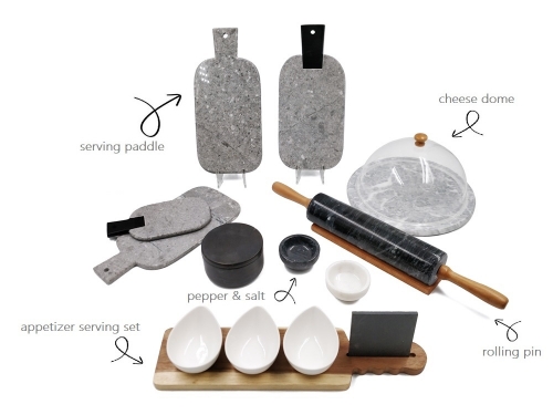 Natural Marble Kitchen Set