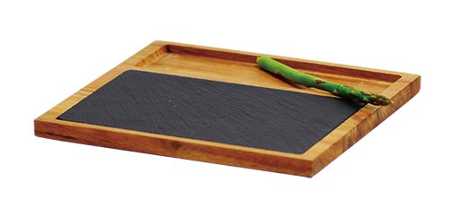 Slate-Wood Serving Board