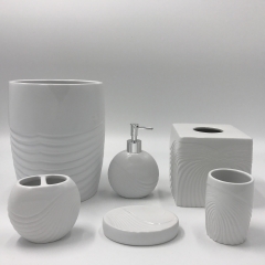 Bath Accessories with Porcelain Material