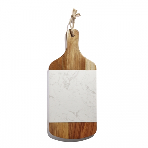 Artificial Marble + Acacia Wood Serving Board