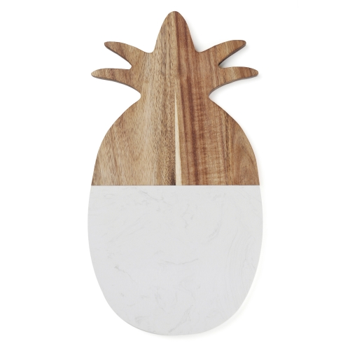 Artifical Marble + Acacia Wood Pineapple Serving Board