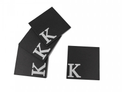 Monogram Slate Coaster (Letter K)