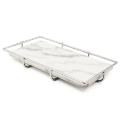 Marble Sharing Platter (Silver)