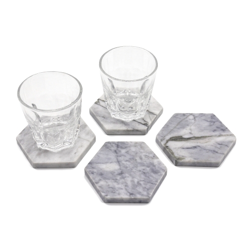 Marble Hexagon Coaster