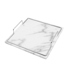 Marble Metal Serving Tray