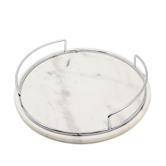Marble Metal Serving Tray
