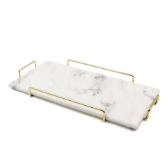 Marble Metal Serving Tray