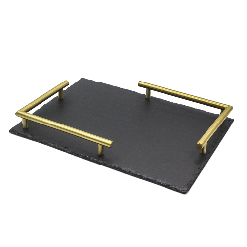 Slate Metal Serving Tray