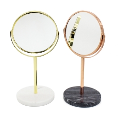 Marble Makeup Mirror (Rose Gold)