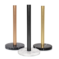 Marble Paper Towel Stand (Black)
