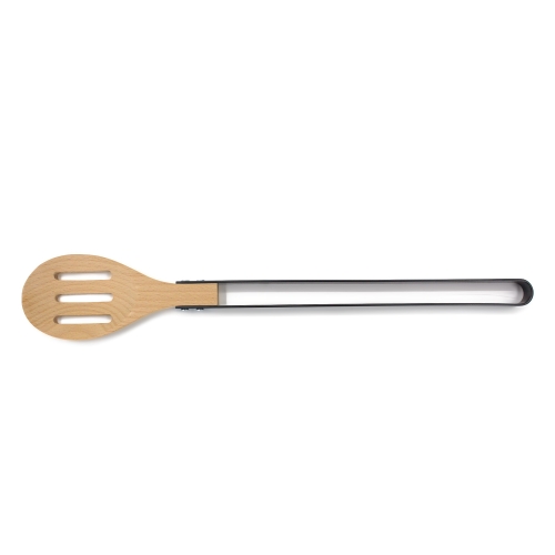 Wood Filling Slotted Spoon