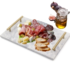 Slate Serving Tray With Metal Handles (Laser)