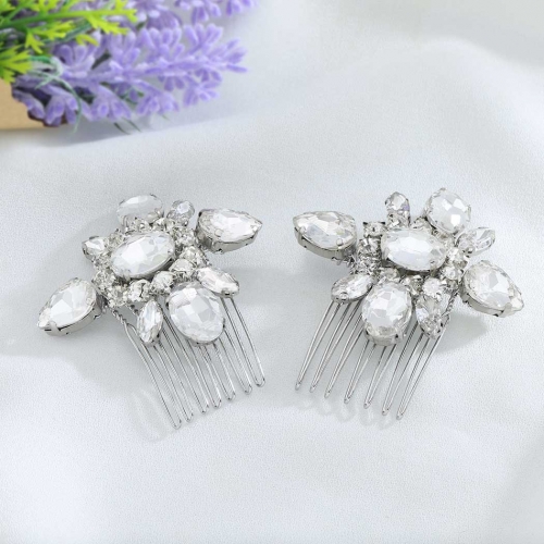 Unicra Bride Wedding Hair Comb Crystal Bridal Headpiece Rhinestone Hair Accessories for Women and Girls