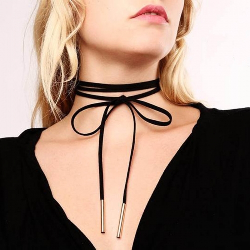 Gothic Choker Necklace Velvet Black Party Collar Chain Necklaces Jewelry for Women and Girls(10 Pcs )