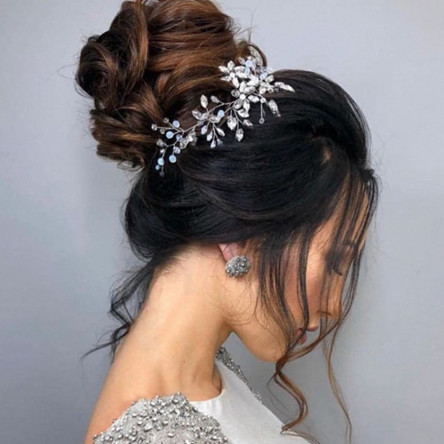 Unicra Bride Wedding Hair Vine Crystal Headband Headpiece Hair Accessories for Women and Girls