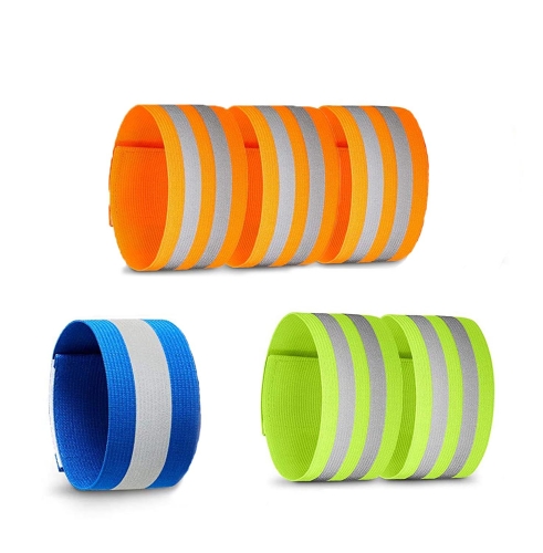 Fosukuta Reflective Wrist Bands Arm Reflector Bands Ankle High Visibility Reflective Gear and Safety for Jogging Cycling Walking
