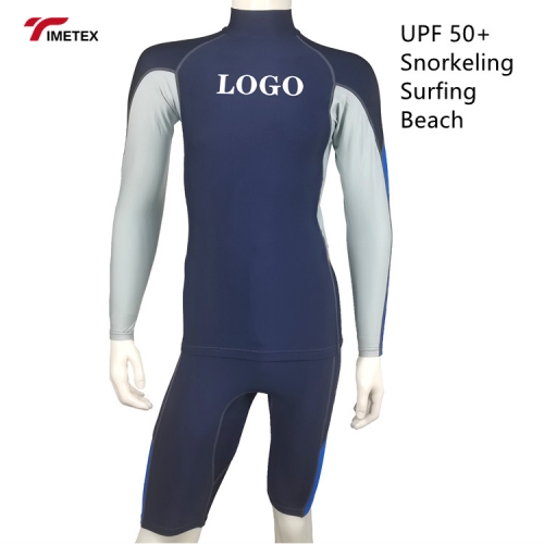 Man Long Sleeve Gym Clothing Upf 50 Sublimation Logo Custom Surfing Rash Guard Compressed T-shirt
