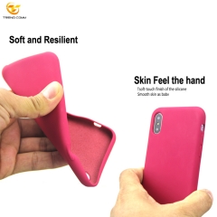 High Quality Colorful Liquid Silicone Rubber Mobile Phone Case for apple iphone X