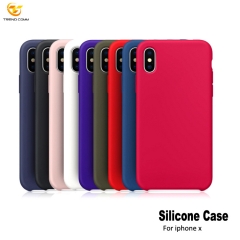 High Quality Colorful Liquid Silicone Rubber Mobile Phone Case for apple iphone X